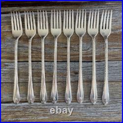 Wm Rogers & Son EXQUISITE 1940 Silverplate Flatware Service For 8 &Serving Chest