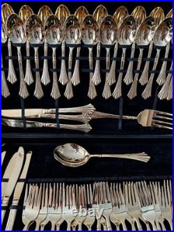 Wm Rogers & Son Gold Plated Silverware 12 Piece Set