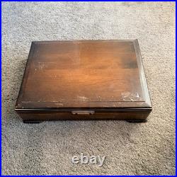 Wm Rogers & Son Silver Plate Flatware Set Exquisite Pattern Silver 73 pieces