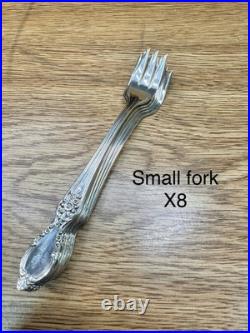 Wm. Rogers & Son VICTORIAN ROSE Silverplate Flatware 72 Pc Set in original box Wm. Rogers & Son VICTORIAN ROSE Silverplate Flatware 72 Pc Set in original box