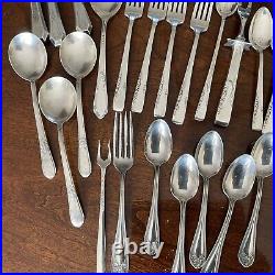 Wm Rogers Son(s) MIXED LOT Silverplate Silverware 100 Pieces, IS, 1847, A1+