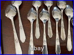 Wm Rogers Son(s) MIXED LOT Silverplate Silverware 100 Pieces, IS, 1847, A1+