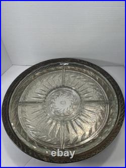 Wm. Rogers Vintage Silver Plate Mid-Century 1970 15 Spinning Lazy Susan Tray