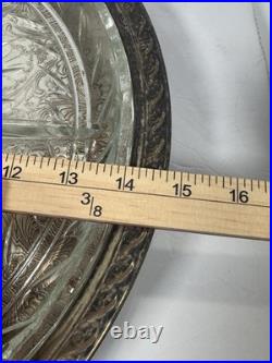 Wm. Rogers Vintage Silver Plate Mid-Century 1970 15 Spinning Lazy Susan Tray