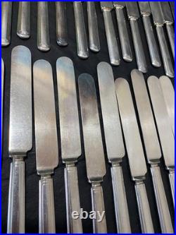 Wm Rogers and Son 1917 Lincoln Pattern silverplate flatware vintage set 149 pcs