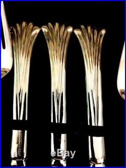 Wm. Rogers and Son Gold Plated Flatware Set 62 pieces and Case