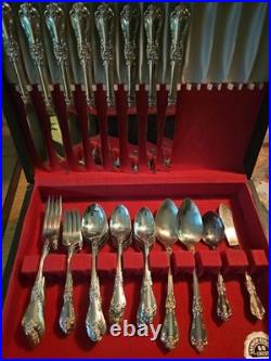Wma Rogers Oneida Silverplate Flatware Vanessa A. K. A. Francesca 1965 Serves 8