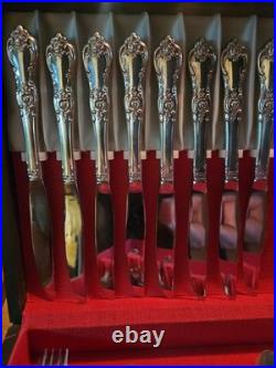Wma Rogers Oneida Silverplate Flatware Vanessa A. K. A. Francesca 1965 Serves 8