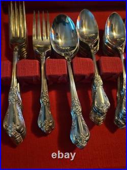 Wma Rogers Oneida Silverplate Flatware Vanessa A. K. A. Francesca 1965 Serves 8