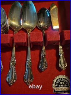 Wma Rogers Oneida Silverplate Flatware Vanessa A. K. A. Francesca 1965 Serves 8 Wma Rogers Oneida Silverplate Flatware Vanessa A. K. A. Francesca 1965 Serves 8
