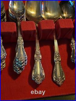 Wma Rogers Oneida Silverplate Flatware Vanessa A. K. A. Francesca 1965 Serves 8