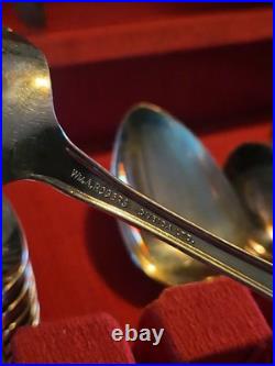 Wma Rogers Oneida Silverplate Flatware Vanessa A. K. A. Francesca 1965 Serves 8 Wma Rogers Oneida Silverplate Flatware Vanessa A. K. A. Francesca 1965 Serves 8